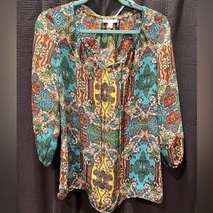 CC Multicolor Blouse Size Petite Medium